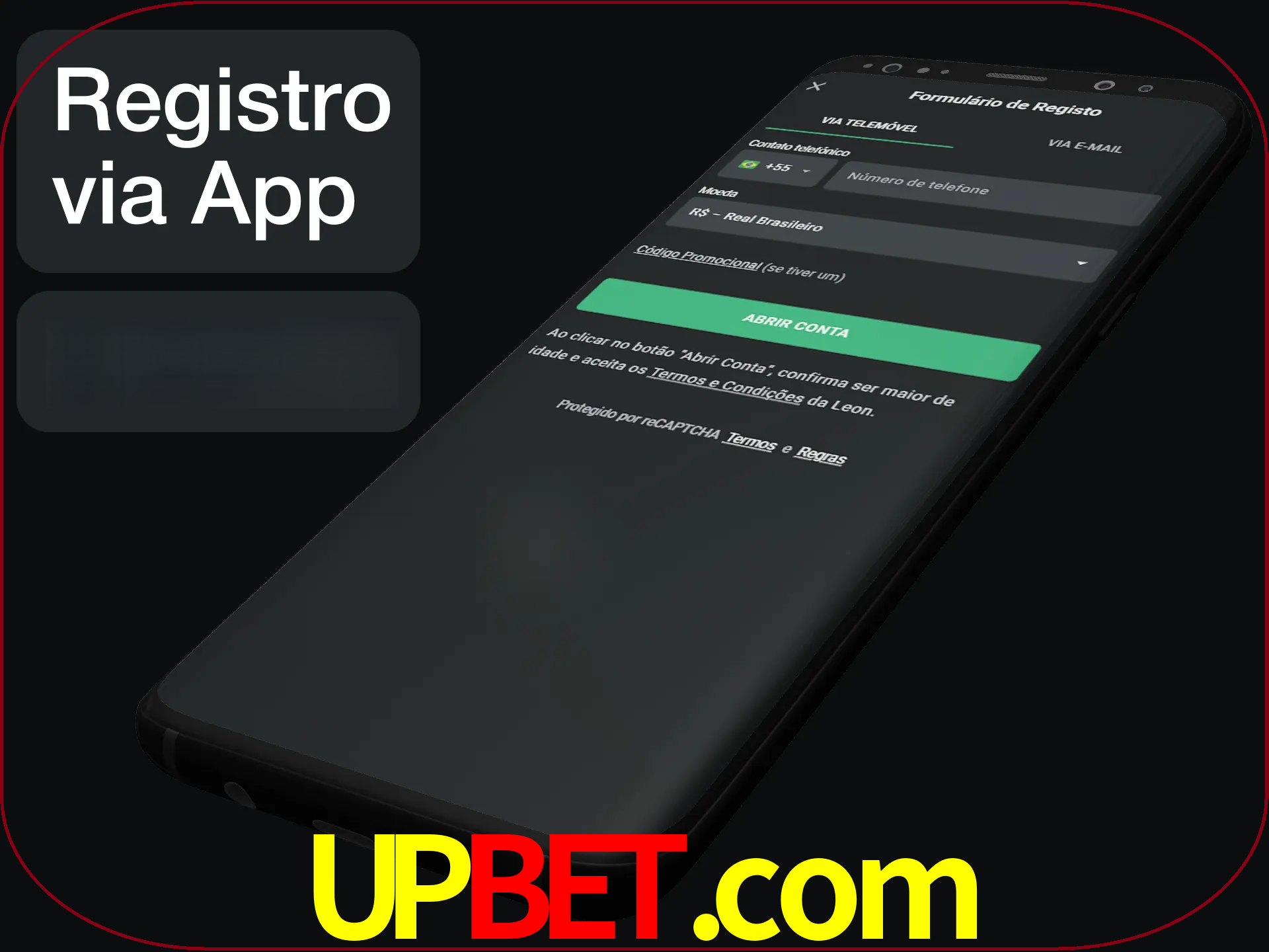 Registre-se quiclly em LeonBet usando o aplicativo.